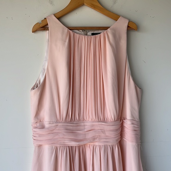 Lauren Ralph Lauren Evening Bridesmaids Maxi Gown Size 14 - Picture 5 of 16